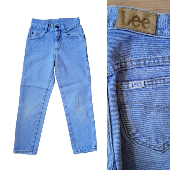 Vintage 1990s Lee light blue straight leg jeans - Picture 1 of 9